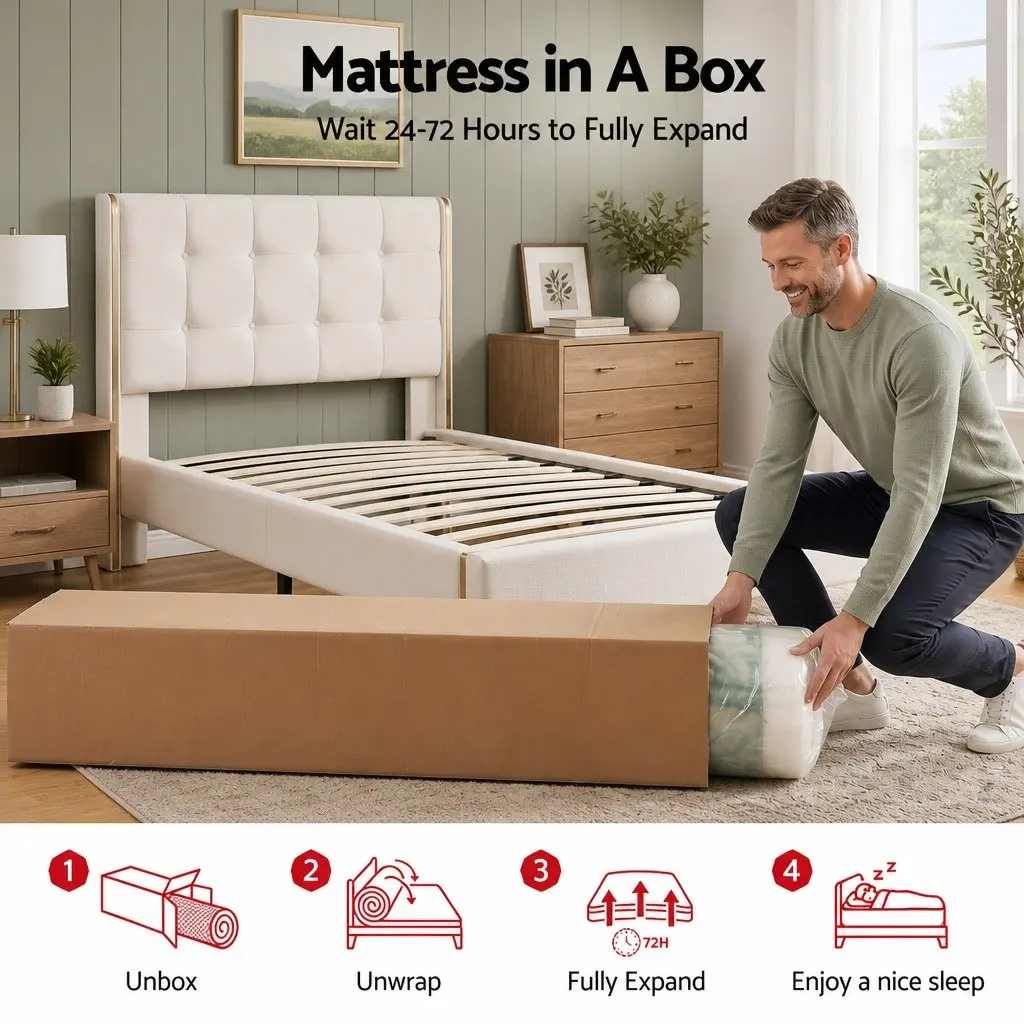 Medium Soft Hybrid Pocket Spring Mattress 34cm