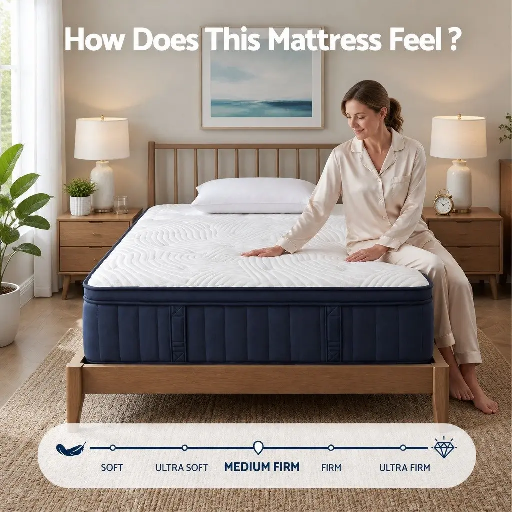 Medium Soft Hybrid Pocket Spring Mattress 34cm