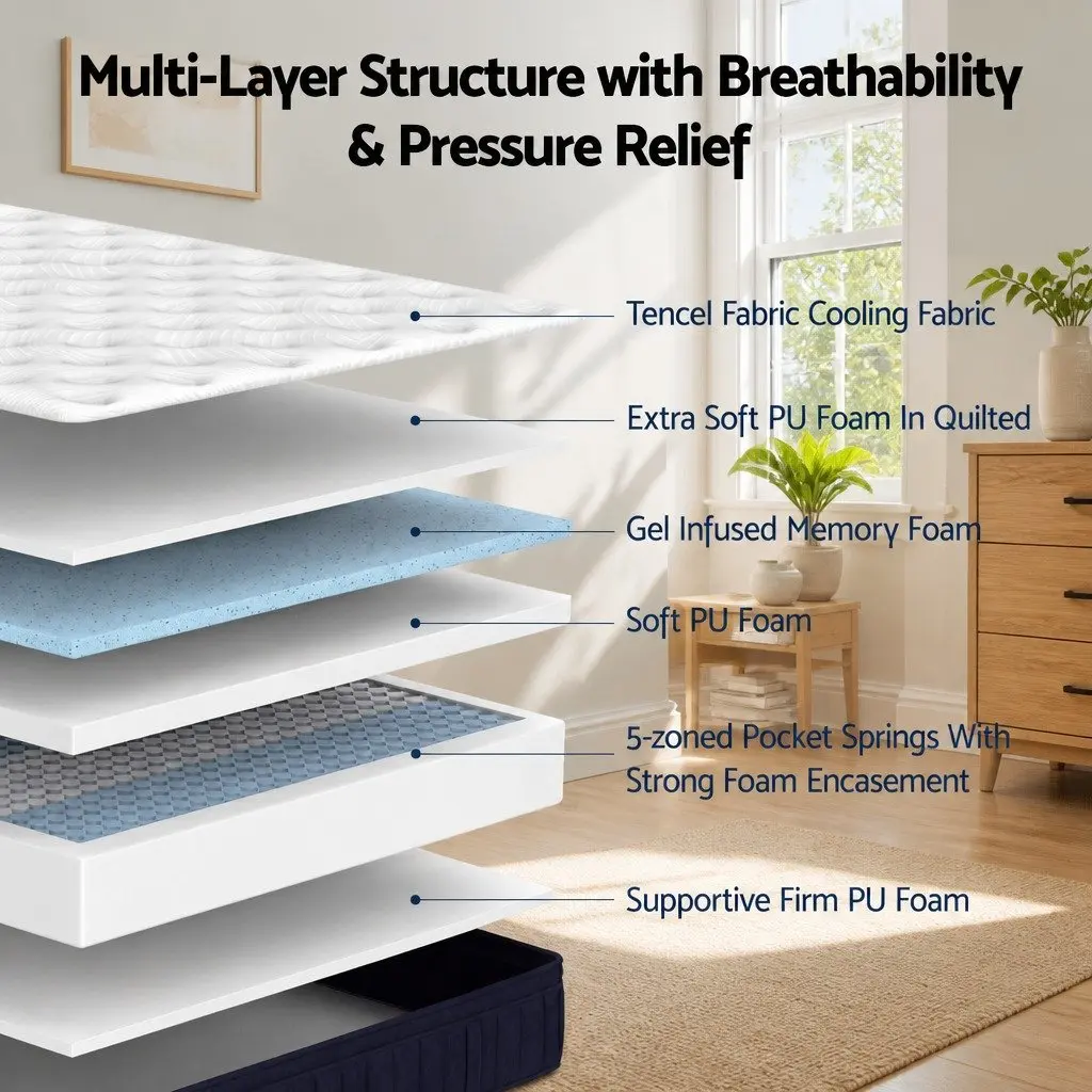 Single Mattress with Pocket Spring Technology