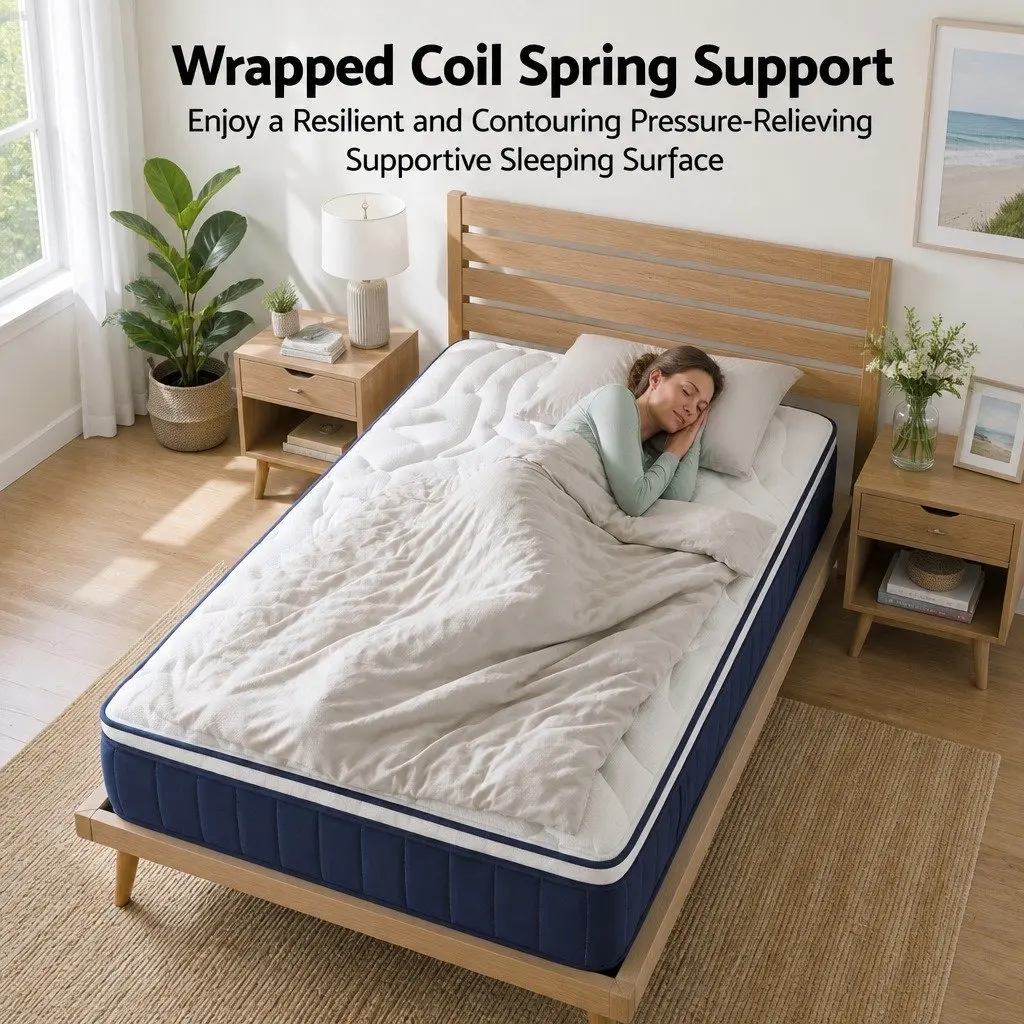Double Mattress with Hybrid Pocket Springs