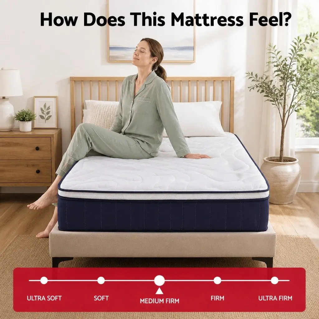 Double Mattress with Hybrid Pocket Springs
