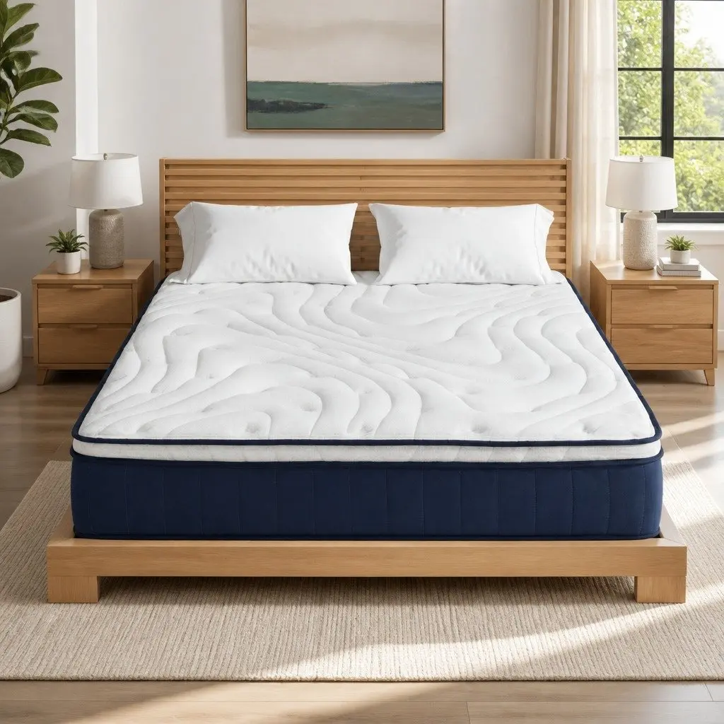 Hybrid Pocket Spring Mattress Medium Firm 30cm King Size with Lumbar Support and Comfort Layers
