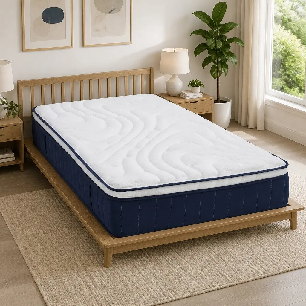 Hybrid Pocket Spring Mattress Medium Firm 30cm King Size with Lumbar Support and Comfort Layers