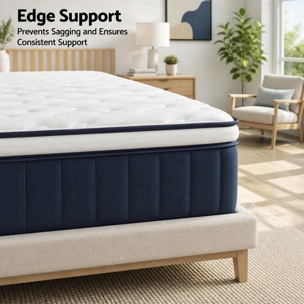 Hybrid Mattress Medium Firm 30cm Pocket Spring with Lumbar Support