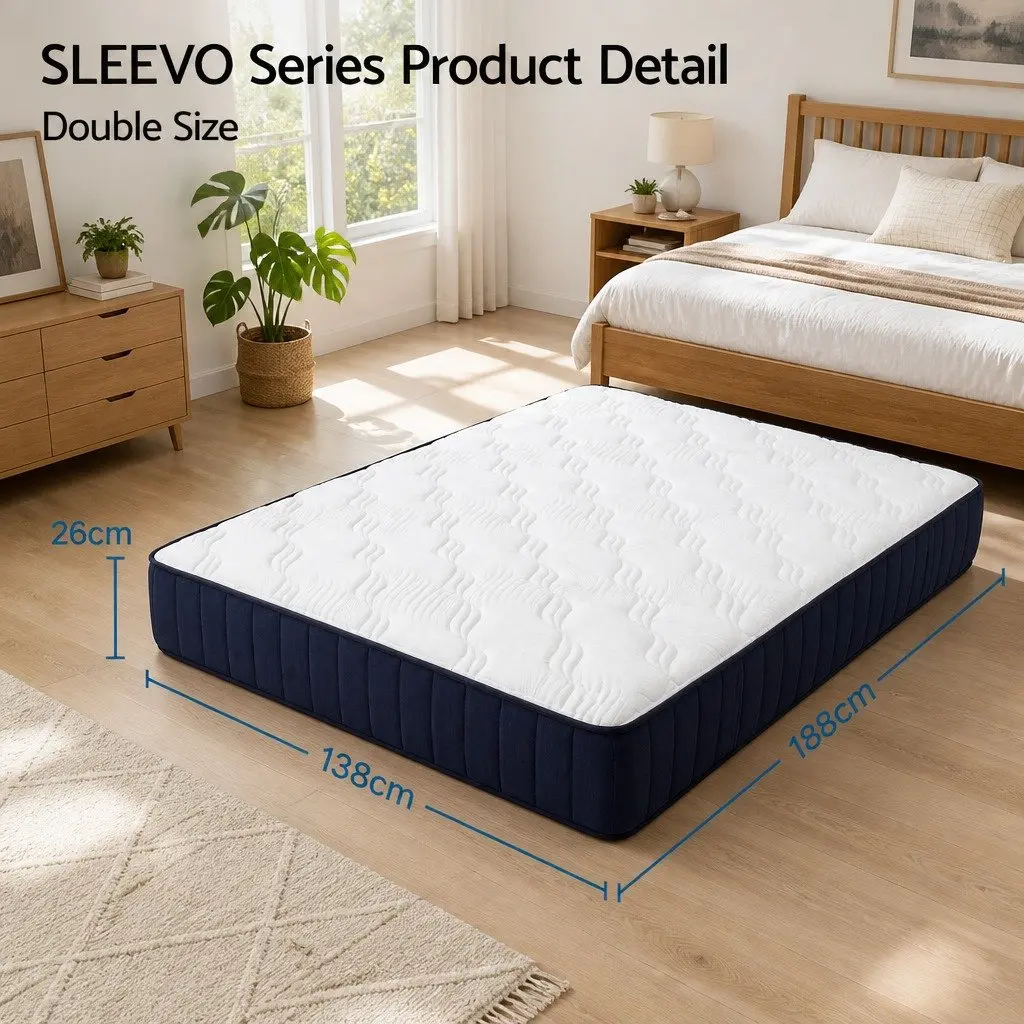 26cm Firm Pocket Spring Hybrid Mattress for Comfort