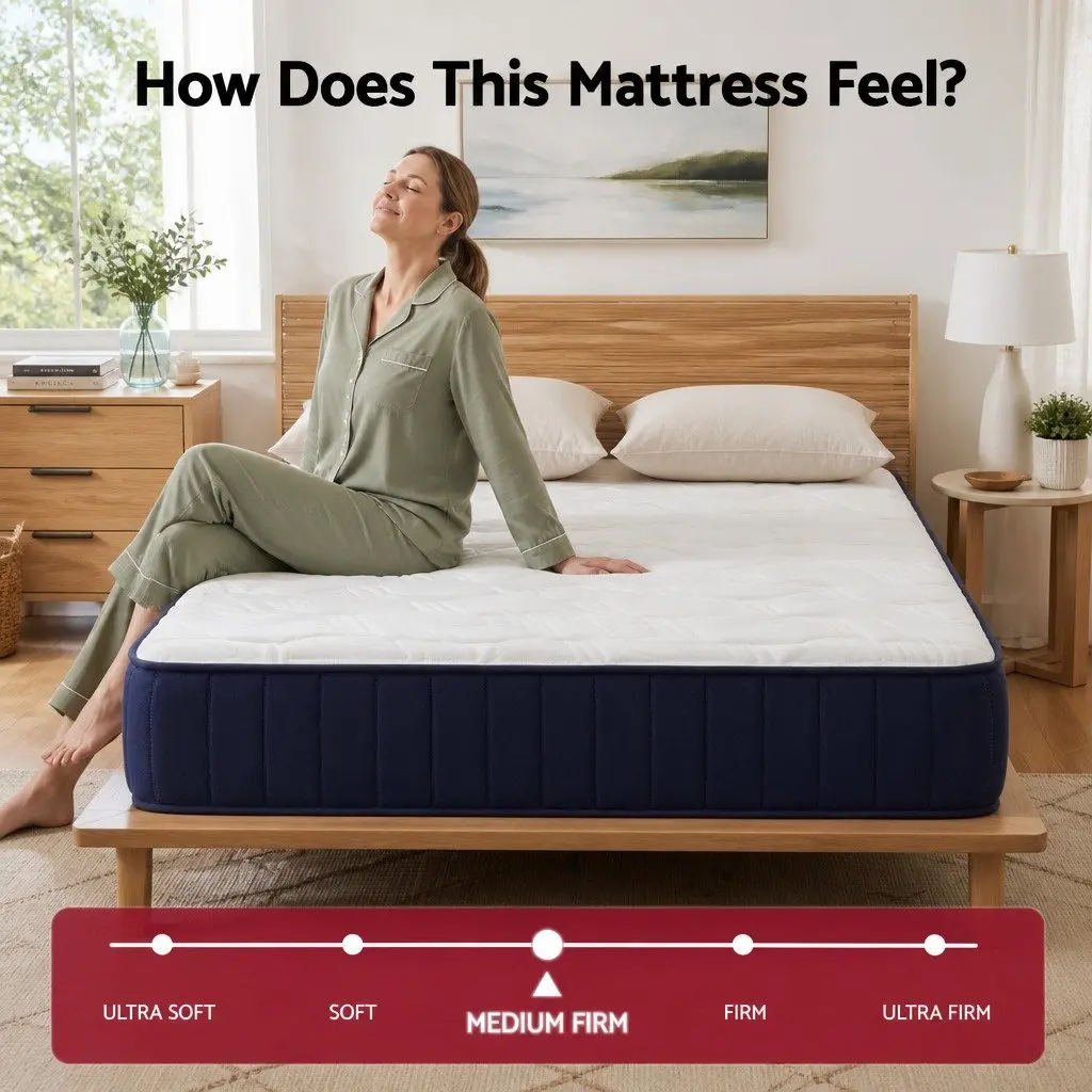 Queen Mattress 26cm Hybrid Firm Pocket Spring for Comfort