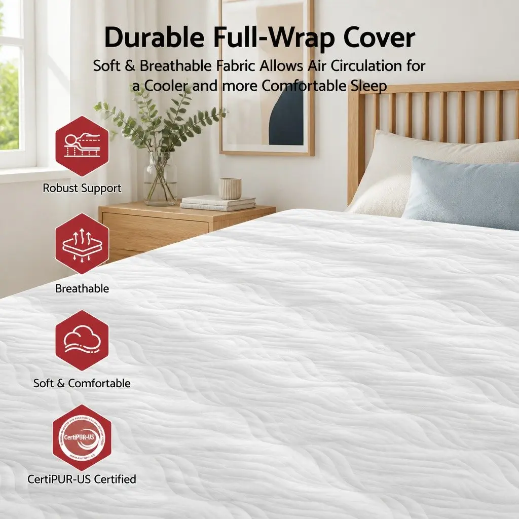 Queen Mattress 26cm Hybrid Firm Pocket Spring for Comfort