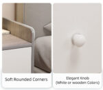 HYGGO 2x bedside table drawer shelf nightstand bedroom furniture modern Bedside table Nightstand