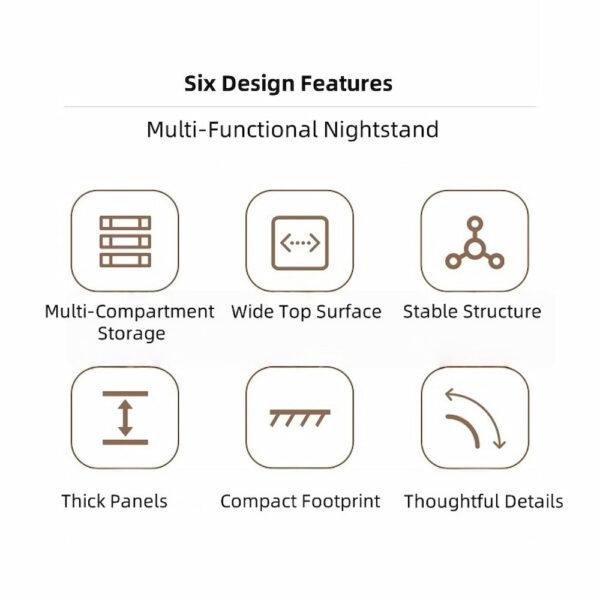 HYGGO 2x Bedside Table Pair Drawers Nightstand Bedroom Furniture Storage Modern Design Bedside table Nightstand