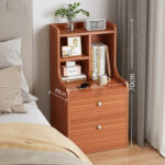 HYGGO 2x bedside table set wooden vintage storage bedroom furniture nightstand drawer Bedside table Nightstand