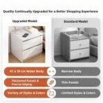 HYGGO 2x bedside table drawer nightstand set white minimalist design bedroom furniture Bedside table Nightstand