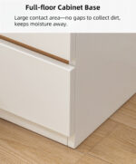 HYGGO 2x bedside table drawer nightstand set white minimalist design bedroom furniture Bedside table Nightstand