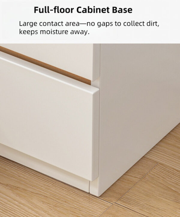 HYGGO Modern bedside table set drawers nightstand white minimalist furniture bedroom Bedside table Nightstand