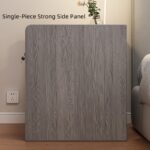 HYGGO 2x Bedside Table Walnut Wood Grain Tray Drawers Nightstand Vintage Furniture Bedside table Nightstand