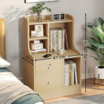HYGGO 2x bedside table set wooden drawers lockable storage bedroom furniture nightstand Bedside table Nightstand