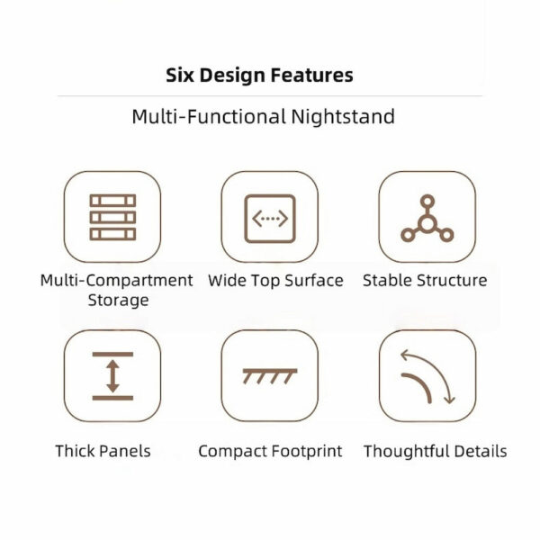HYGGO 2x Bedside Table Set Nightstand Drawer Modern Design Wooden Legs White Furniture Bedside table Nightstand